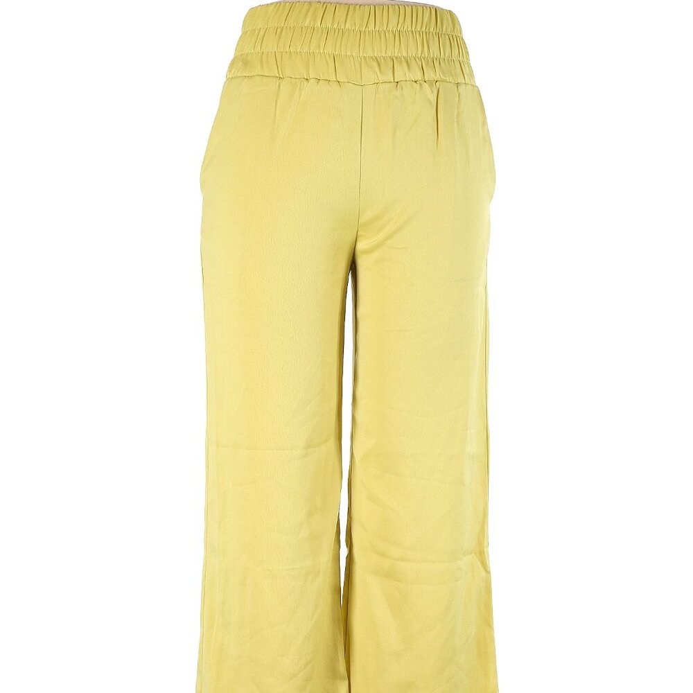 NWT Sincerely Jules Yellow Silky Pants Size S